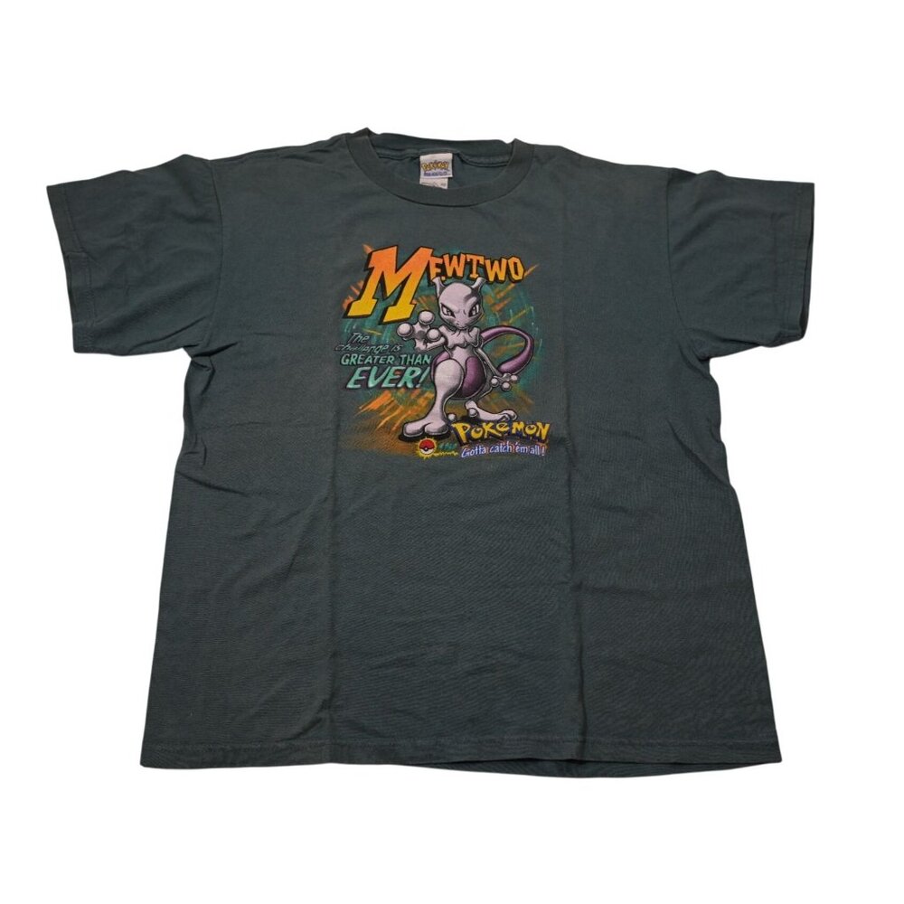 Pokemon Vintage 90s Mewtwo T-Shirt in Grey